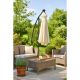 2. Extralink Black Forest Garden Umbrella with Side Panels, Large 3m Beige Cantilever Parasolowy do patio ze wspornikiem Sześciokąt Beżowy, Czarny