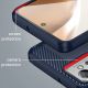 6. Carbon Case etui Xiaomi Poco F4 5G elastyczny silikonowy karbonowy pokrowiec niebieskie