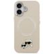 3. Etui Karl Lagerfeld Karl & Choupette Pins MagSafe do iPhone 17 - beżowe