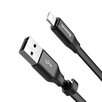 5. Kabel Baseus Nimble USB-A / Lightning 2A 0.23 m - czarny
