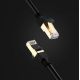5. Ugreen kabel przewód internetowy sieciowy Ethernet patchcord RJ45 Cat 7 STP LAN 10Gbps 2m czarny (11269)