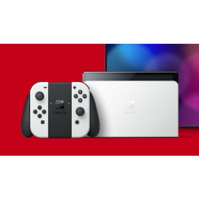 6. Nintendo Switch OLED przenośna konsola do gier 17,8 cm (7") 64 GB Ekran dotykowy Wi-Fi Czarny, Biały