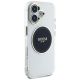 4. Etui Guess IML Metal Colored Circle Classic Logo MagSafe na iPhone 16 - czarne