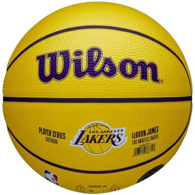 3. Piłka do koszykówki Wilson NBA Player Icon LeBron James Mini Ball WZ4027701XB