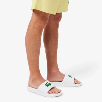6. Lacoste SERVE SLIDE 1.0 125 1 CMA WHT/GRN (749CMA002108261)