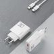 3. Ładowarka sieciowa GaN Dudao A30EUL 30W USB-A / USB-C + kabel USB-C - Lightning - biała