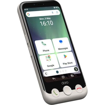 3. Doro Aurora A10 11,4 cm (4.5") Dual SIM Android 14 4G USB Type-C 4 GB 64 GB 3000 mAh Czarny, Biały