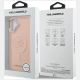 8. Etui Karl Lagerfeld Initial & Metal Logo MagSafe na iPhone 16 Plus - różowe