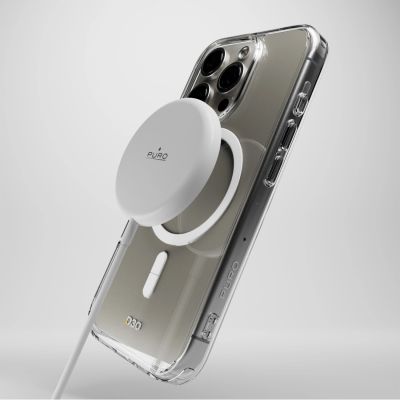 6. Etui silikonowe Puro Impact Clear D3O MagSafe do iPhone 16 Pro Max - przezroczyste