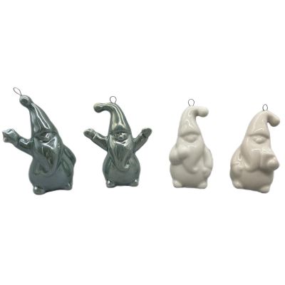 12. MIKOŁAJ ŚWIĄTECZNY CERAMICZNY BOMBKA 7,8CM 1 szt