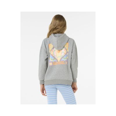 4. Bluza RIP CURL Island Bliss Hood - Girl szary