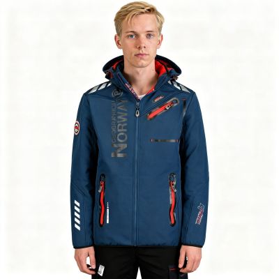 8. Geographical Norway Softshell ROYAUTE DB NAVY RED MEN 068 (WY2001H/GN/Navy / Red)