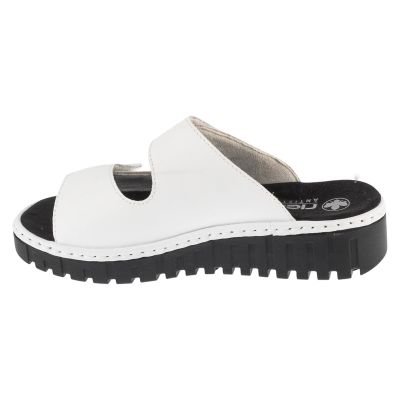 2. Rieker Slides Shoes V1392-80 Białe 38