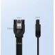 13. UGREEN kabel SATA 3.0 0.5m czarny (US217)