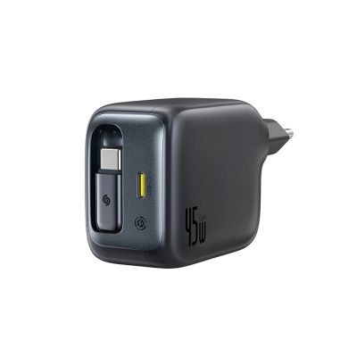 2. Ładowarka sieciowa Baseus EnerCore CJ11 45W z portem USB-C i ze zwijanym kablem USB-C - czarna