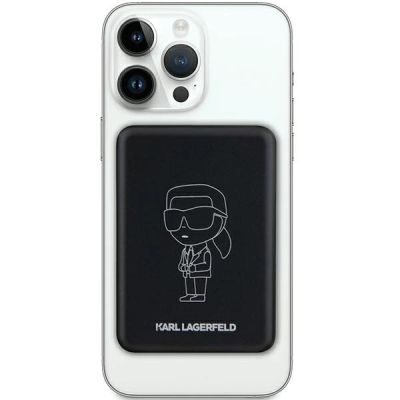 2. Powerbank indukcyjny Karl Lagerfeld NFT Outline Ikonik MagSafe 5000mAh - czarny