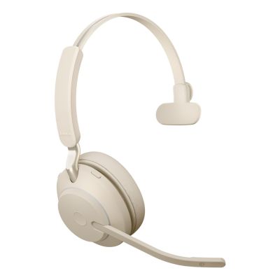3. Słuchawki nauszne bezprzewodowe Jabra Evolve2 65 UC Mono Link380c, beige