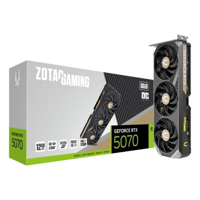 8. Karta graficzna ZOTAC GAMING GeForce RTX 5070 SOLID OC 12GB