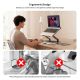 7. UNITEK OT1098AGY01 stojak na laptop Podstawka pod notebooka i tablet Srebrny 43,9 cm (17.3")