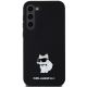 3. Etui Karl Lagerfeld Silicone Choupette Metal Pin na Samsung Galaxy S24+ - czarne