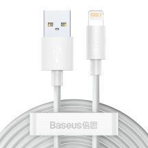 Baseus 2x kabel USB - Lightning szybkie ładowanie 1,5 m biały (TZCALZJ-02)