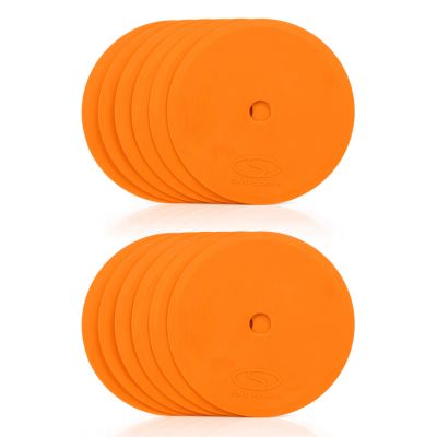 Płaskie znaczniki pola - okrągłe 15 cm - 12x pomarańczowy SMJ sport ZPO-O