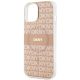 6. Etui DKNY IML Mono & Stripe MagSafe na iPhone 15 Plus / 14 Plus - różowe