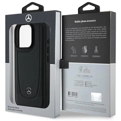 8. Etui Mercedes Leather Urban na iPhone 16 Pro Max - czarne