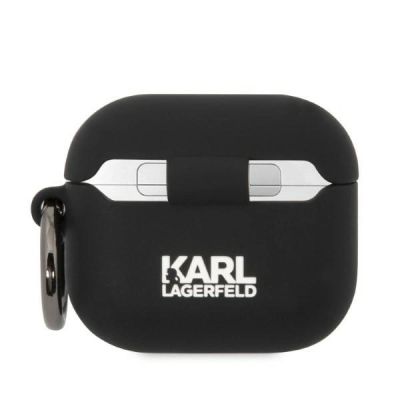 2. Etui Karl Lagerfeld Silicone Choupette Head 3D na AirPods 3 - czarne