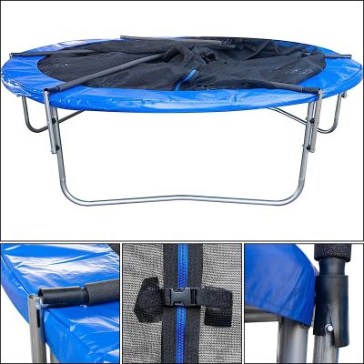 16. TRAMPOLINA BATUTA OGRODOWA SKŁADANA Z SIATKĄ WEWNĘTRZNĄ 8FT 244CM ENERO