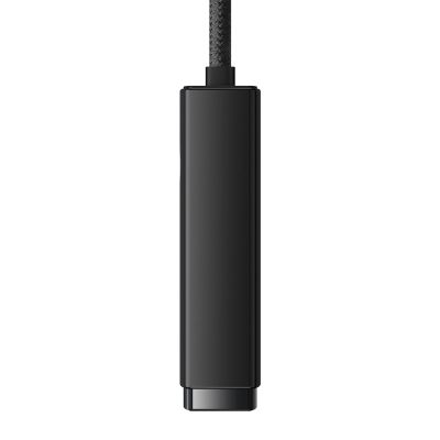 7. Baseus Lite Series zewnętrzna karta sieciowa USB Typ C - RJ-45 1Gbps (1000Mbps) czarny (WKQX000301)