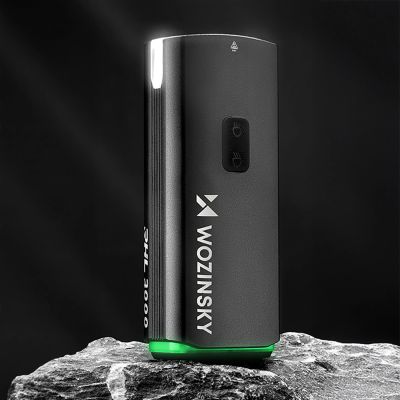 5. Lampka rowerowa przednia Wozinsky + kabel USB-C (3000 lm)  - czarna