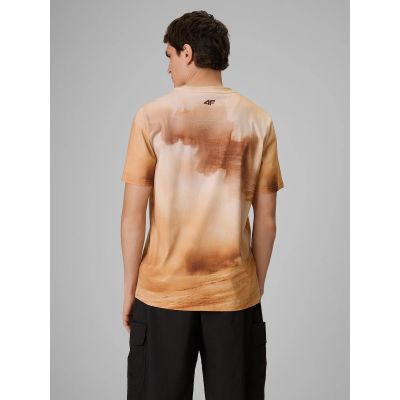 2. T-shirt regular z nadrukiem męski 4F 4FRSS26TTSHM4237-83A