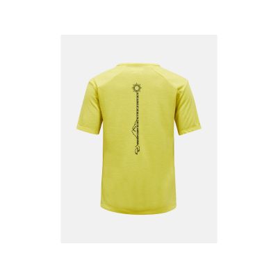 2. Koszulka damska PEAK PERFORMANCE W Wool-Blend Shortsleeve kolor żółty