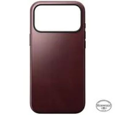 8. Nomad Modern Leather Case pokrowiec na telefon komórkowy 17,5 cm (6.9") Bordowy