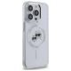 4. Etui Karl Lagerfeld IML Metal Karl & Choupette Head MagSafe na iPhone 14 Pro Max - białe
