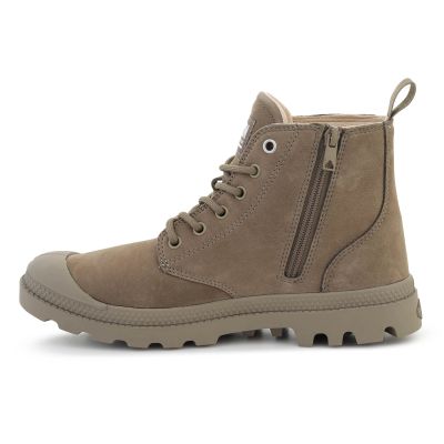 4. PALLADIUM PAMPA HI ZIP NBK 2 DUSKY GREEN 74981-308