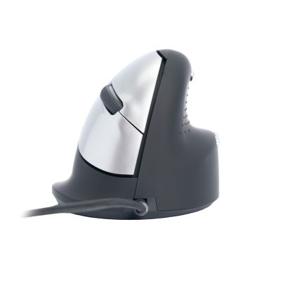 17. Ergonomiczna mysz dla praworęcznych R-Go Pele HE USB duża czarna/srebrna retail