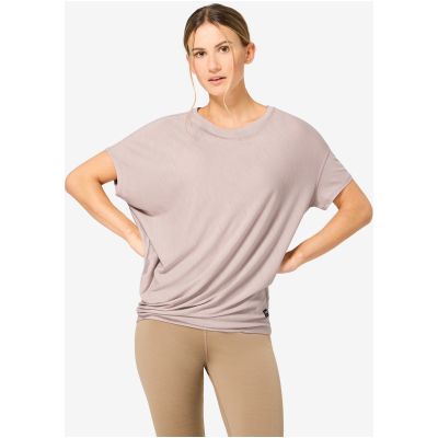 4. Koszulka z krótkim rękawkiem damska SUPER.NATURAL W YOGA LOOSE TEE różowa
