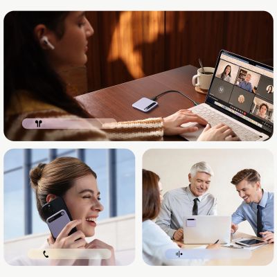 17. Rejestrator głosu BOYA Notra z transkrypcją AI - fioletowy