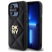 Etui DKNY Quilted Stack Logo na iPhone 15 Pro - czarne