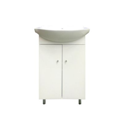 MYKONOS 50 SET WHITE WASHBASIN/CABINET