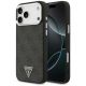 Etui Guess 4G Triangle Logo MagSafe na iPhone 17 Pro Max / 18 Pro Max - czarno-srebrne