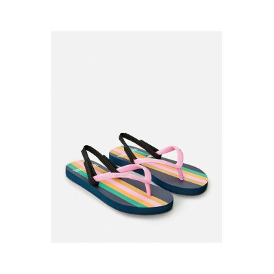 5. Japonki dziewczęce RIP CURL Surf Revival Stripe Girl niebieski