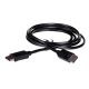 4. Kabel SAVIO CL-136 (DisplayPort M - DisplayPort M; 2m; kolor czarny)