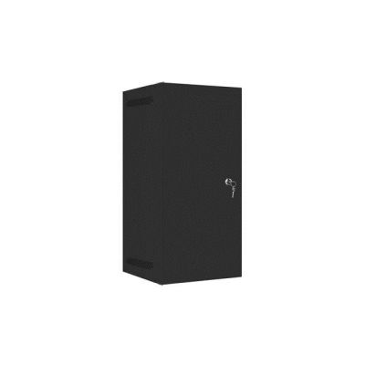2. LANBERG SZAFA WISZĄCA RACK 10" 12U 280X310 CZARNA, DRZWI METALOWE (FLAT PACK) WF10-2312-00B