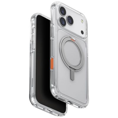 Etui UNIQ Swivix 360 Rotating Kickstand na iPhone 17 Pro Max - przezroczyste