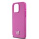 6. Etui DKNY Leather Monogram Pattern Metal Logo MagSafe na iPhone 15 Pro Max - różowe
