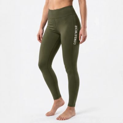 Legginsy damskie długie ARMY GREEN COMBATWEAR | DBX Bushido