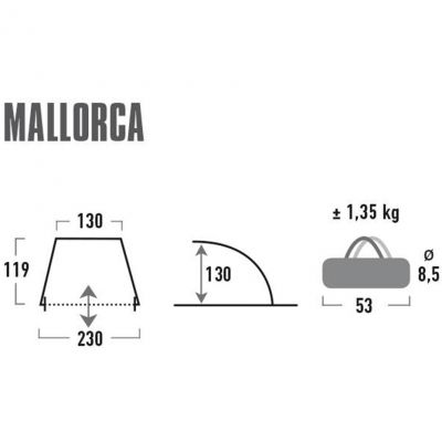 3. Namiot plażowy High Peak Mallorca 10128